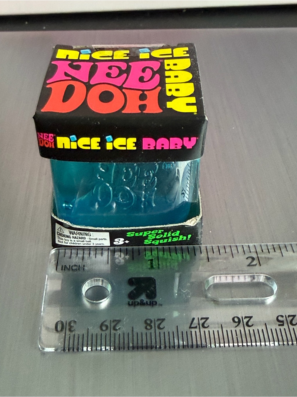 Nee Doh Nice Ice Baby Blue Super Squish Toy Mini